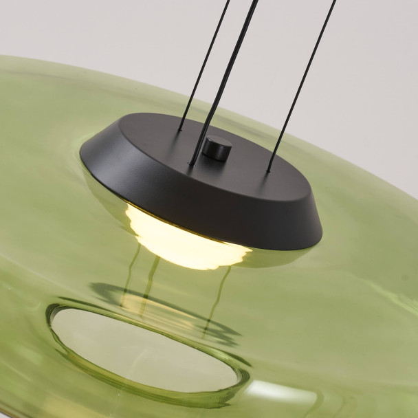 Suspension LED contemporaine avec disque en...