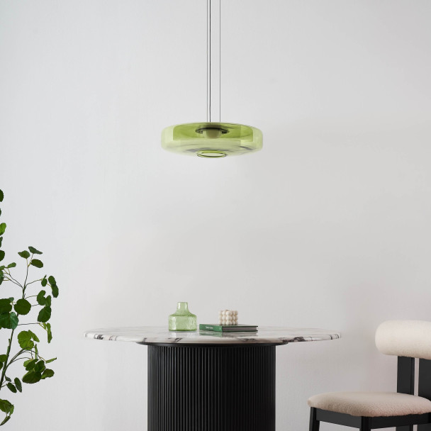 Suspension LED contemporaine avec disque en...