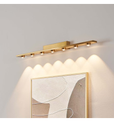 Applique murale 70 cm dorée LED design linéaire - Vasilka