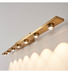 Applique murale 70 cm dorée LED design linéaire - Vasilka 2