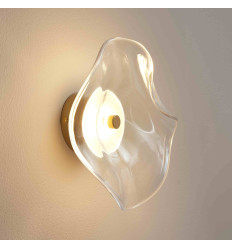 Applique murale diffuseur en verre transparent 7W LED - Lysa