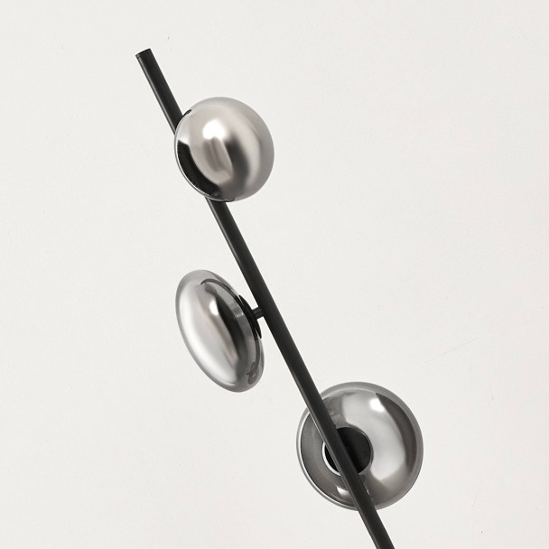 Lampadaire LED dimmable ultra design noir et...