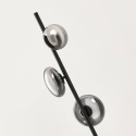 Lampadaire LED dimmable ultra design noir et verre fumé 160 cm - Rafaelli