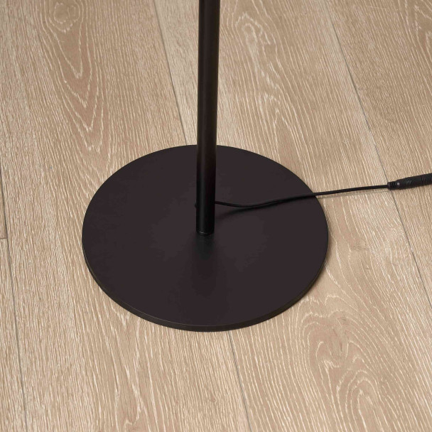 Lampadaire LED dimmable ultra design noir et...