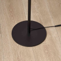 Lampadaire LED dimmable ultra design noir et verre fumé 160 cm - Rafaelli