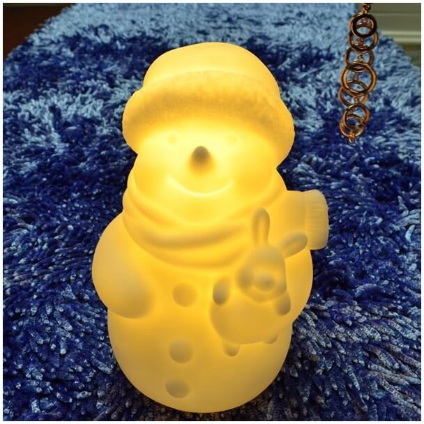 Bonhomme de neige lumineux 
